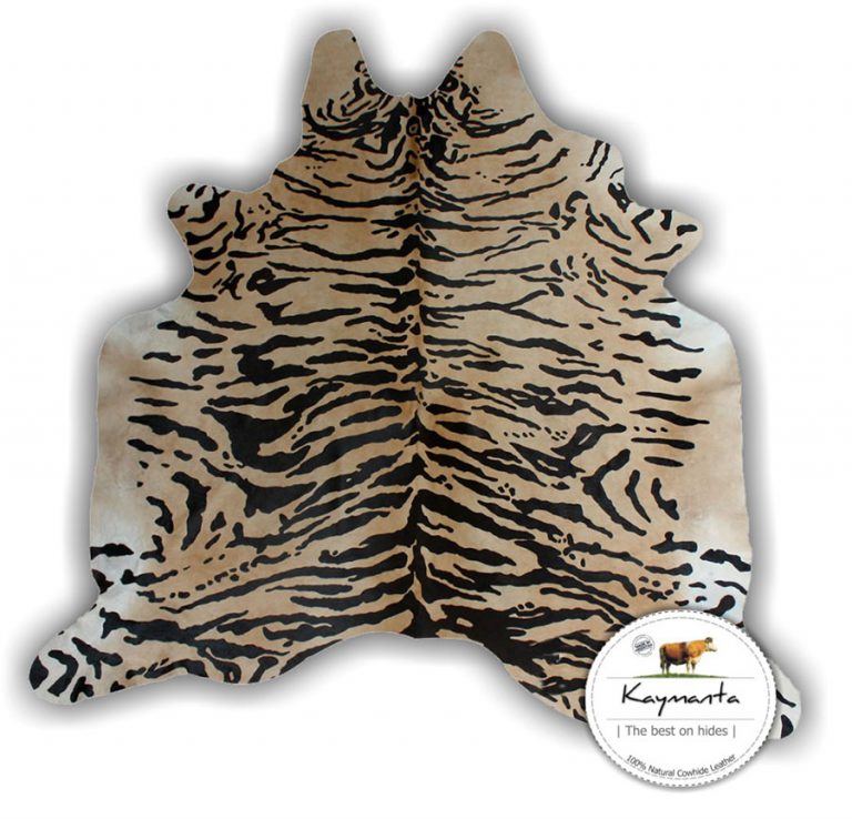 Siberian Tiger | Animal Print Cowhide Leather Rug