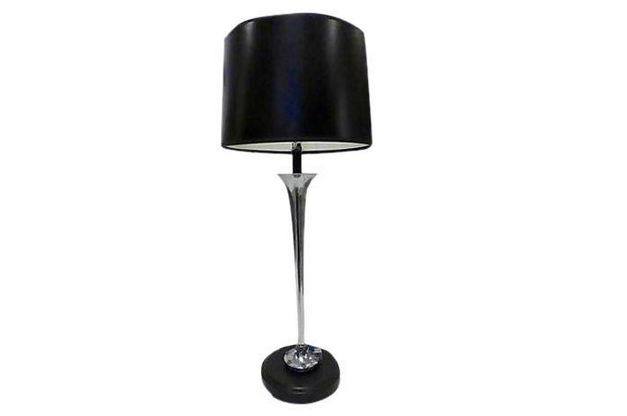 Silver Trumpet Table Lamp
