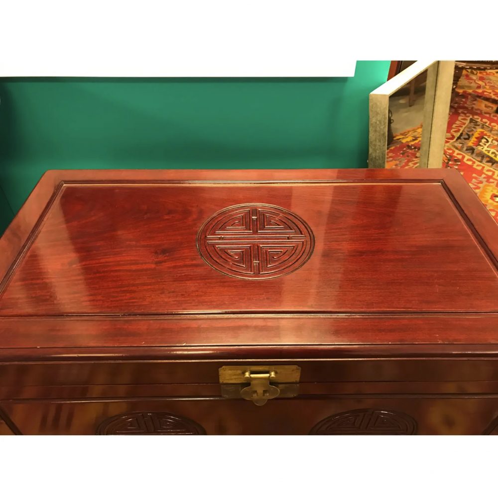 Vintage Asian Rosewood Chest