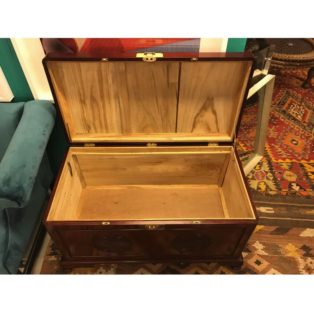 Vintage Asian Rosewood Chest