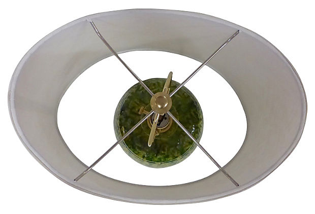 Ceramic Table Lamp w/ Custom Shade