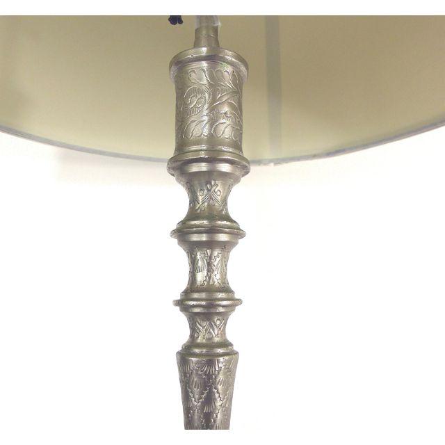 Hand-Engraved Metal Floor Lamp