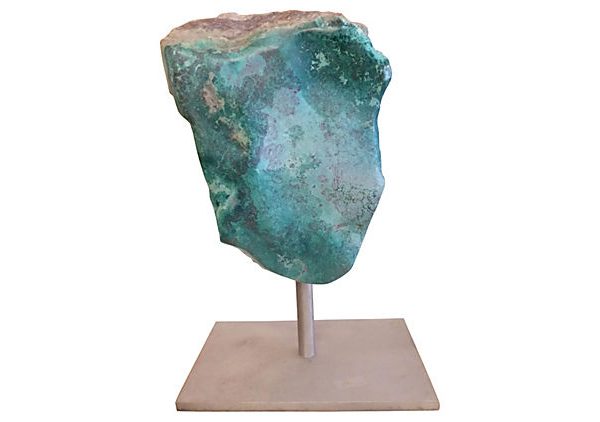 Large Mounted Stone w/ Malachite