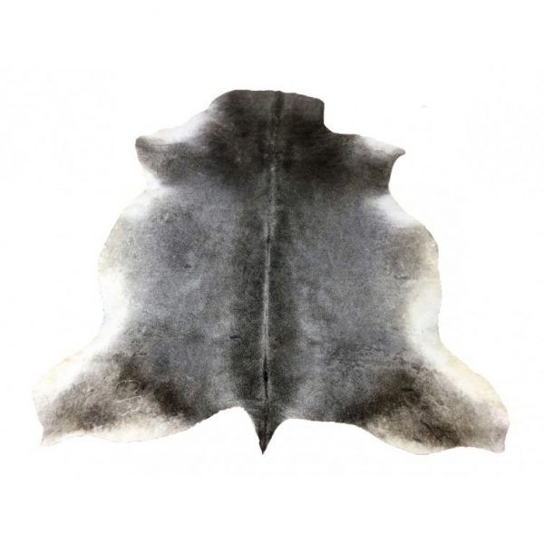Dark grey cowhide rug