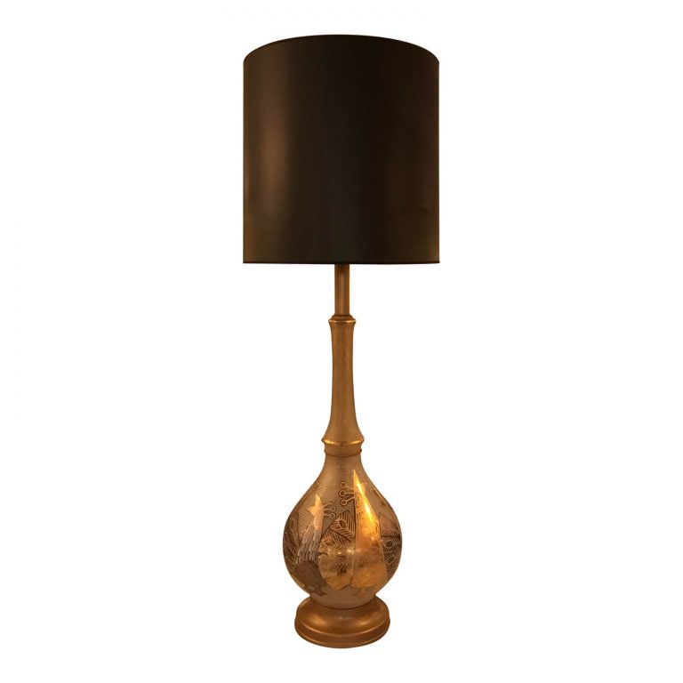 Mid-Century Lamp With Custom Shade