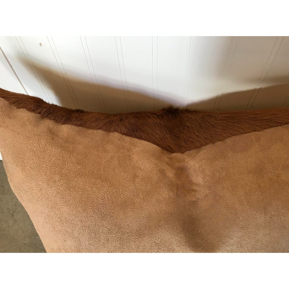 Cowhide and Suede Pillow