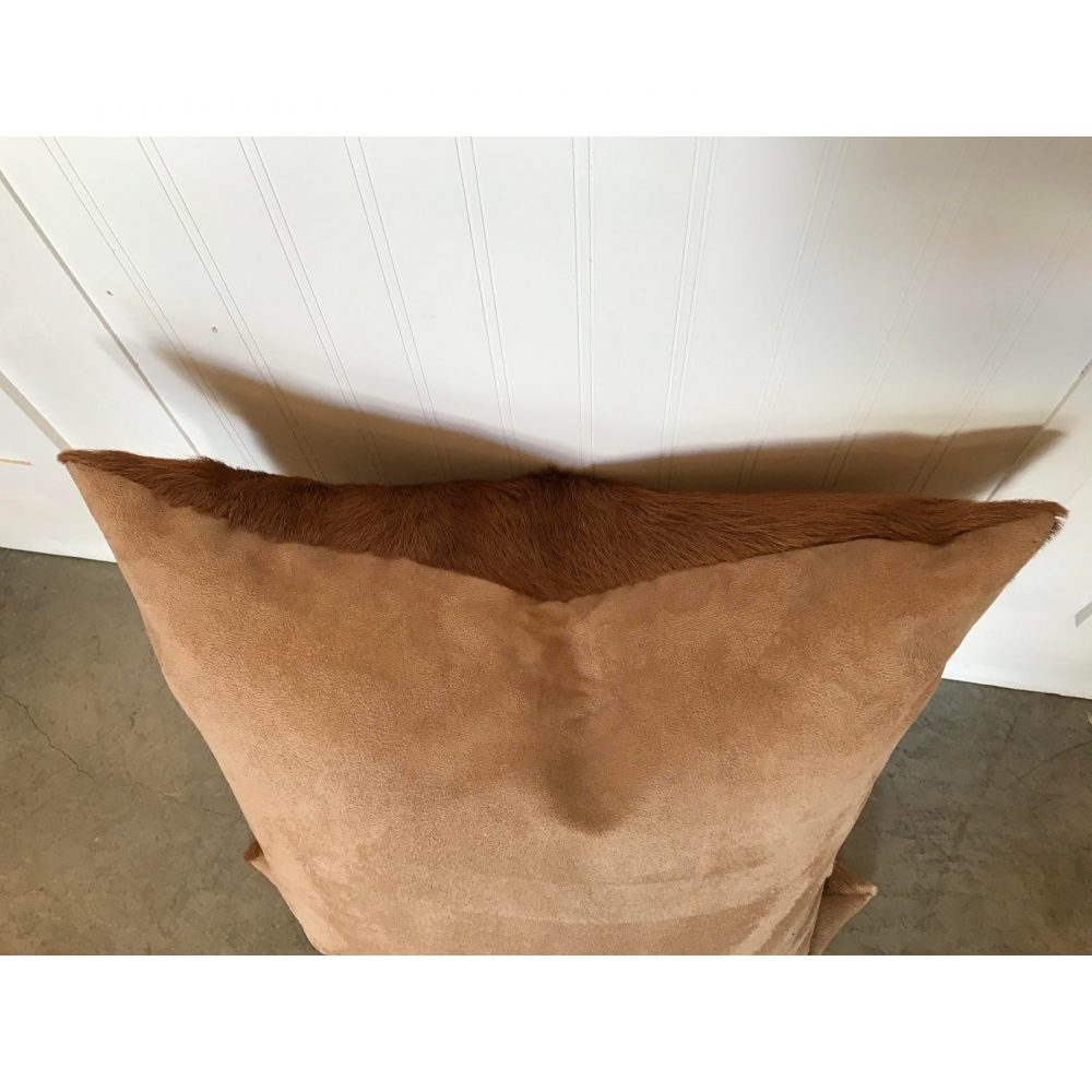 Cowhide and Suede Pillow