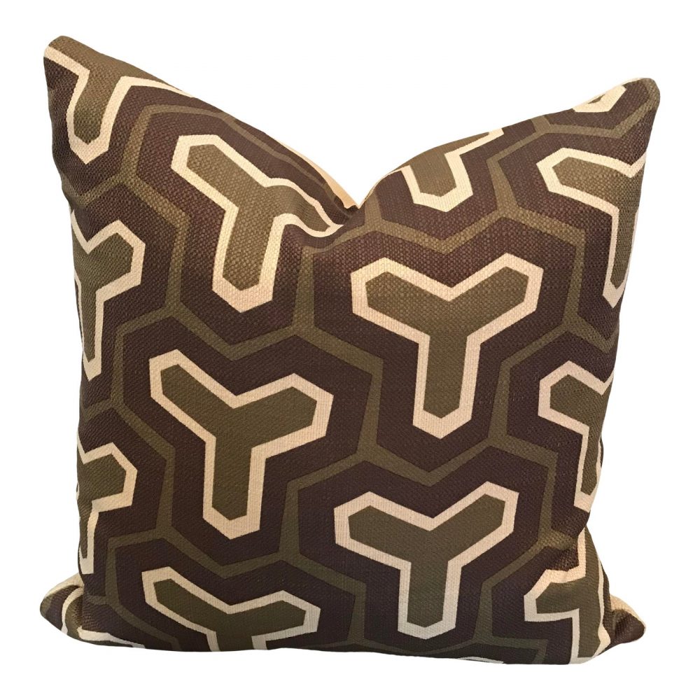 Custom Woven Abstract Pattern Pillow