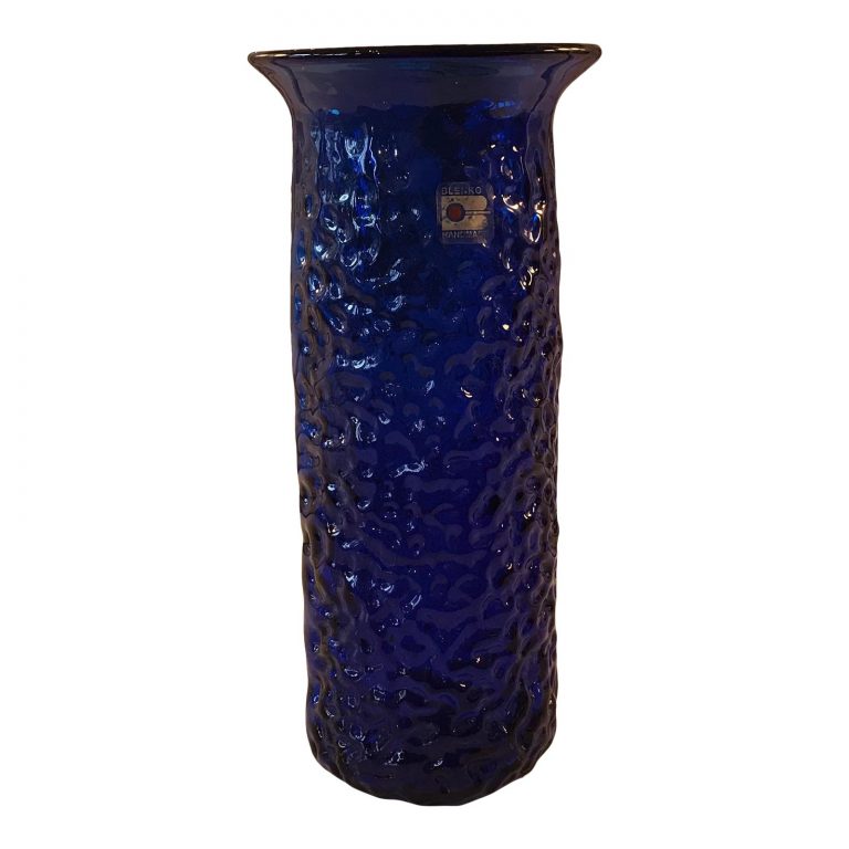 Blenko Handblown Pebble-Textured Vase/ Vessel