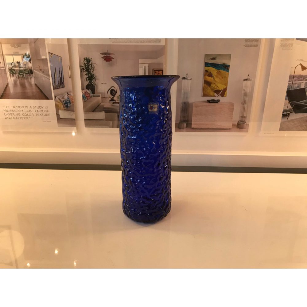 Blenko Handblown Pebble-Textured Vase/ Vessel