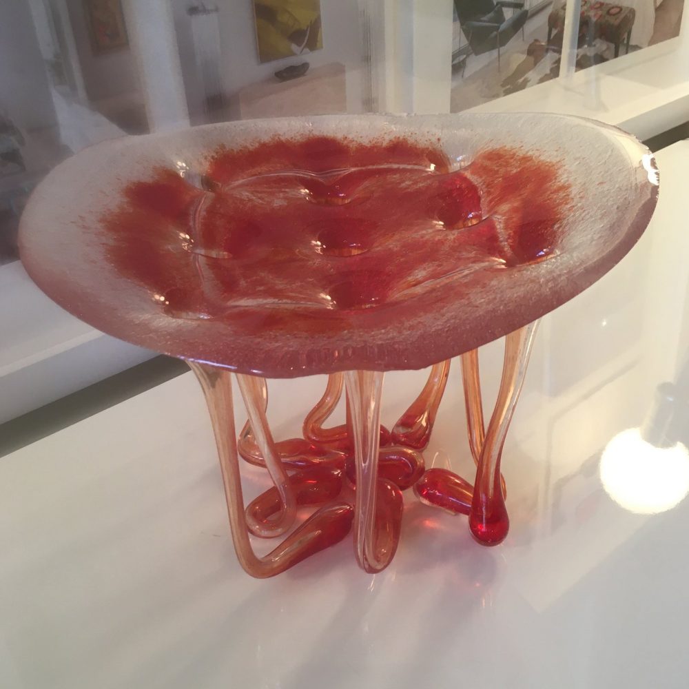 Handblown Murano Glass Jellyfish Sculpture