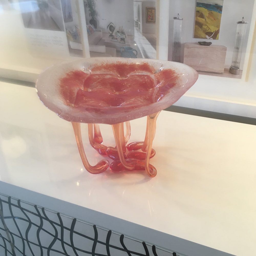 Handblown Murano Glass Jellyfish Sculpture