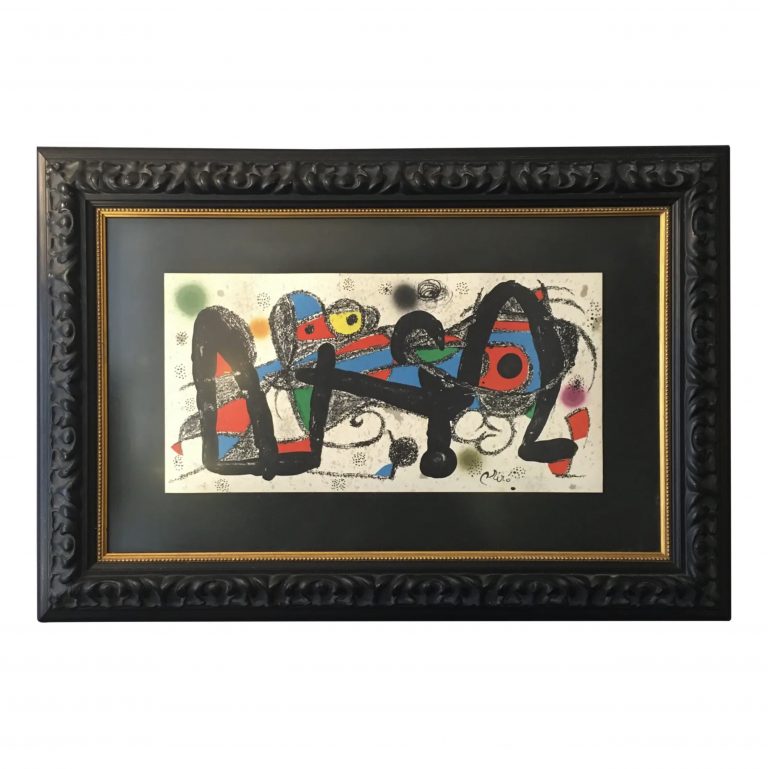 Matted and Framed Miro Print