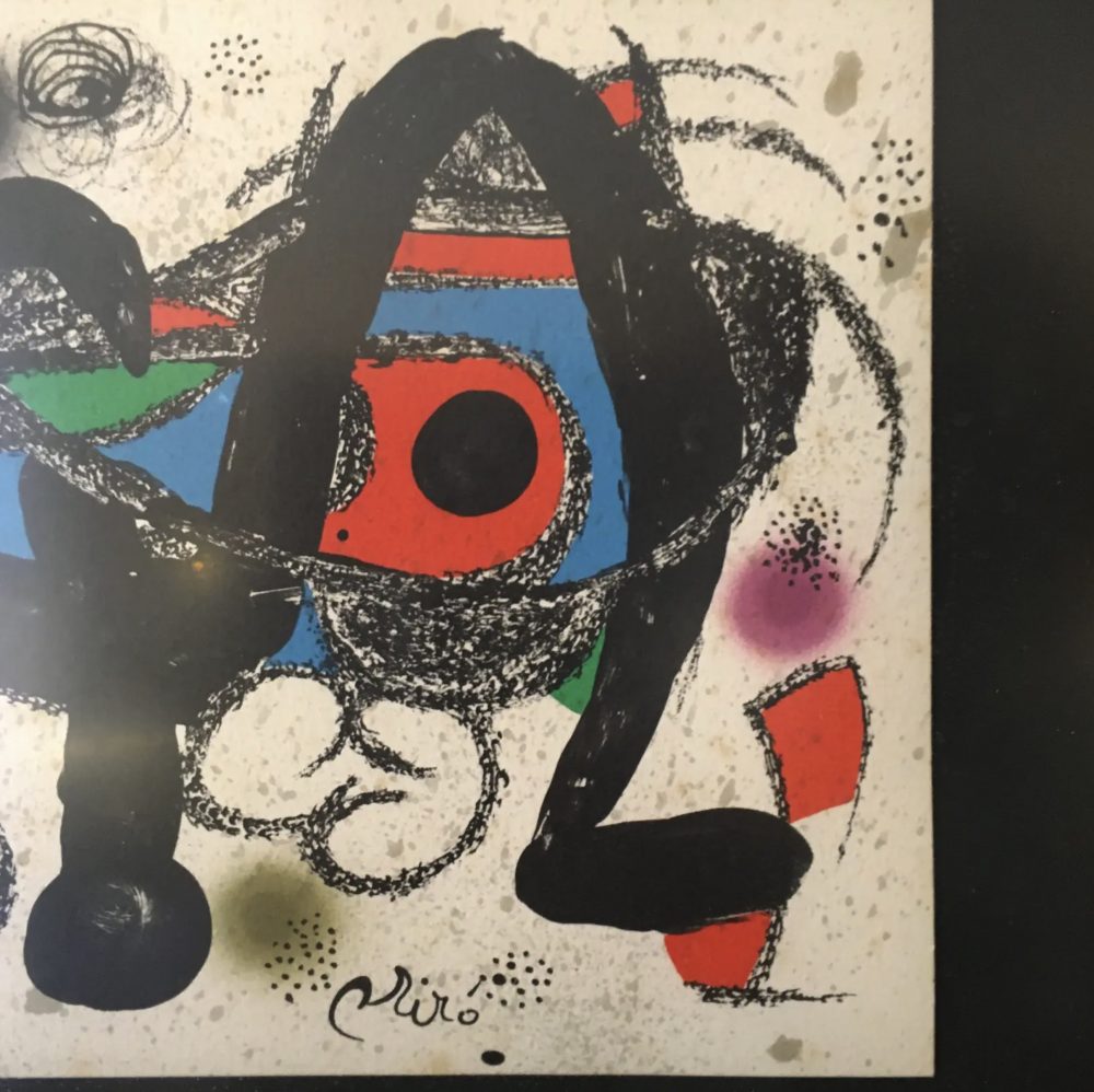 Matted and Framed Miro Print