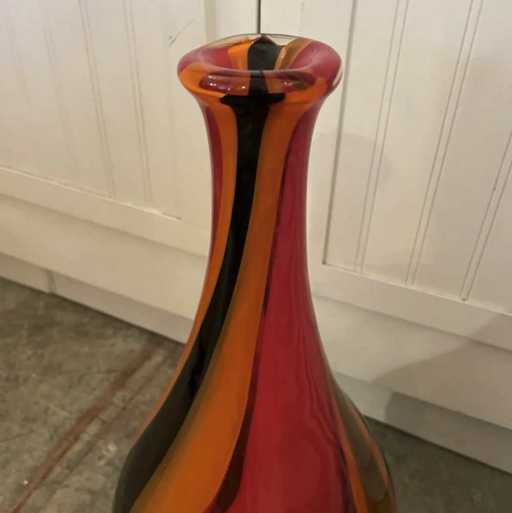 Murano Multi - Colored Hand - Blown Artglass Vase