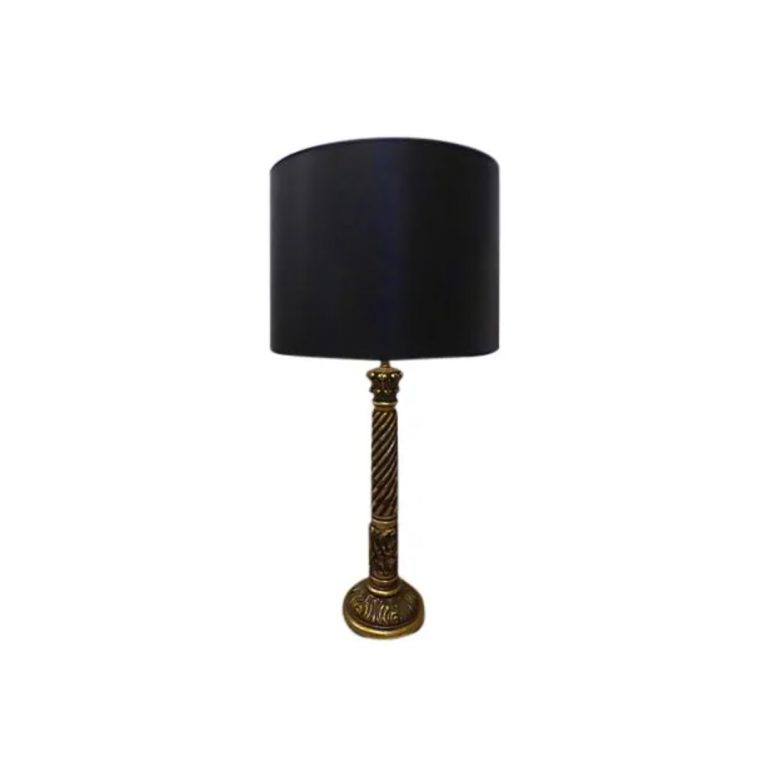 Gilt Wood Tall Table Lamp